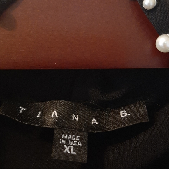 Tiana B Sleeveless black pearled neck swin… - Picture 2 of 6